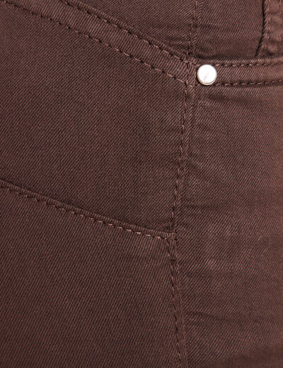 Pantalon magique Le L&eacute;ger coupe ajust&eacute;e marron fonc&eacute; femme