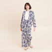 Veste manches longues doubl&eacute;e blanc femme