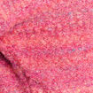 Pull col v manches longues rose fushia femme