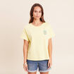 T-shirt droit manches courtes multicolore femme