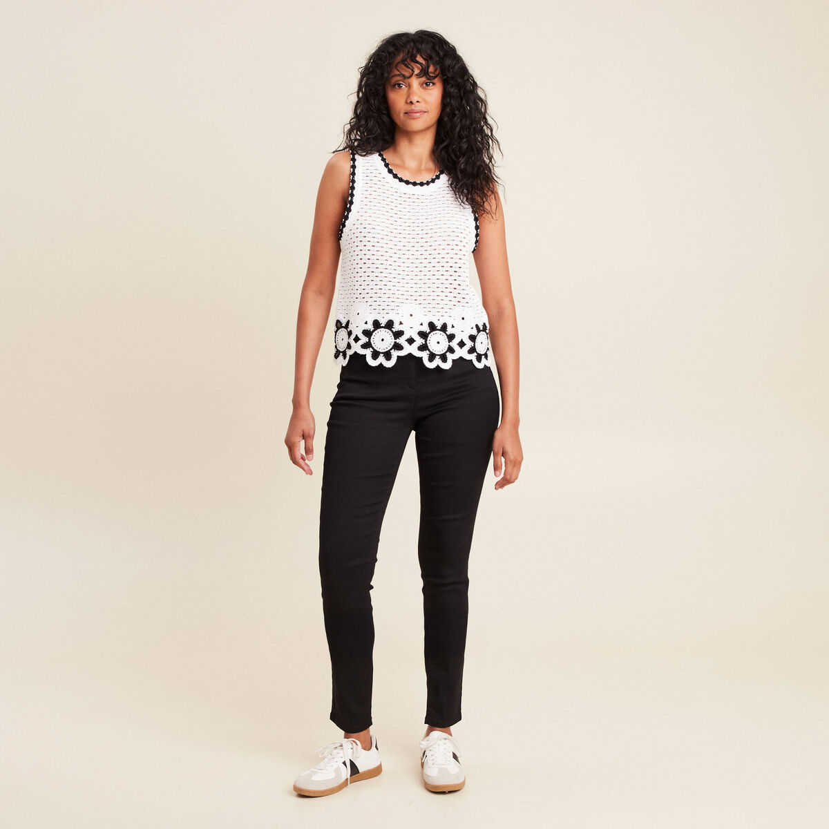 Pantalon magique Le L&eacute;ger coupe ajust&eacute;e noir femme