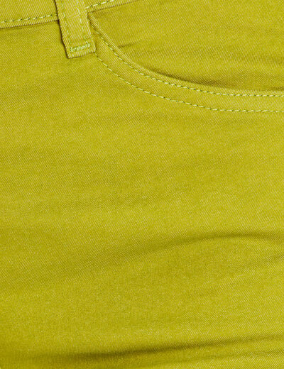 Pantacourt magique Le L&eacute;ger coupe droite vert olive femme