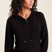 Pull manches longues noir femme