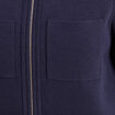 Gilet r&eacute;versible manches longues bleu femme