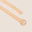 Ceinture élastiquée sable femme