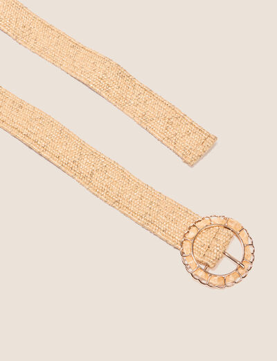 Ceinture élastiquée sable femme