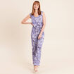 Combinaison pantalon droite bleu femme