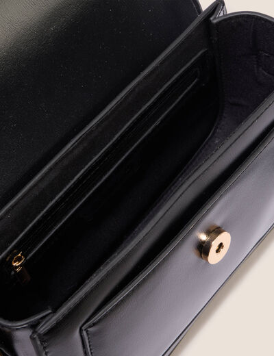 Sac port&eacute; &eacute;paule doubl&eacute; noir femme