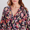 Blouse manches longues noir femme