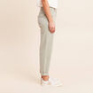 Jean coupe mom 7/8&egrave;me vert clair femme