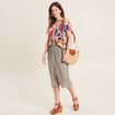 T-shirt manches courtes multicolore femme
