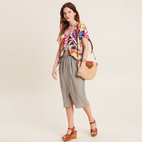 T-shirt manches courtes multicolore femme