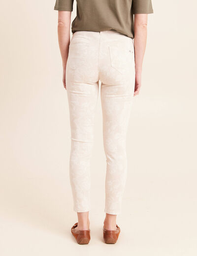 Pantalon magique Le L&eacute;ger coupe ajust&eacute;e beige femme