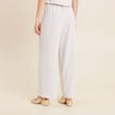 Pantalon large taille haute gris fonc&eacute; femme