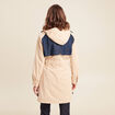 Trench d&eacute;perlant avec capuche doubl&eacute; beige femme