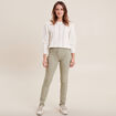 Pantalon léger taille standard long vert clair femme