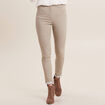 Pantalon léger taille haute long vert clair femme