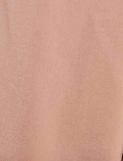 Blouse manches longues satin sable femme