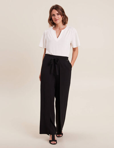 T-shirt manches courtes ecru femme