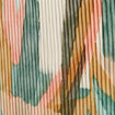 Robe évasée plissée multicolore femme
