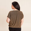 T-shirt manches courtes camel femme