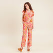 Blouse manches courtes orange femme