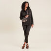 Chemise manches longues vert kaki femme