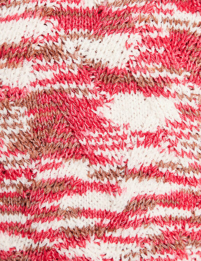Pull manches longues rose fushia femme