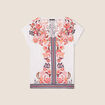 T-shirt manches courtes ecru femme