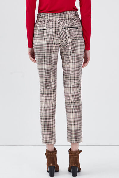 Pantalon droit ecru femme