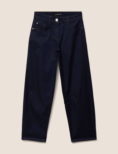 Pantalon magique Le L&eacute;ger coupe barrel denim brut femme