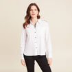 Chemise manches longues ecru femme
