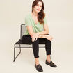 T-shirt manches courtes vert clair femme