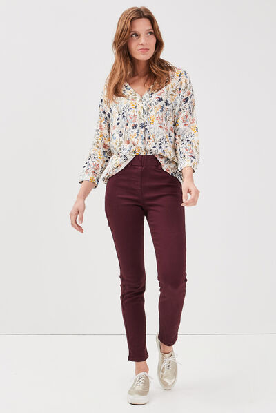 Tregging taille standard prune femme