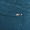 Jean magique ajusté taille standard bleu canard femme