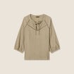 Blouse manches 3/4 vert clair femme