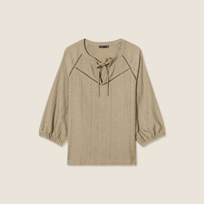 blouse manches 34 vert clair femme Blouse manches 3/4 vert clair femme