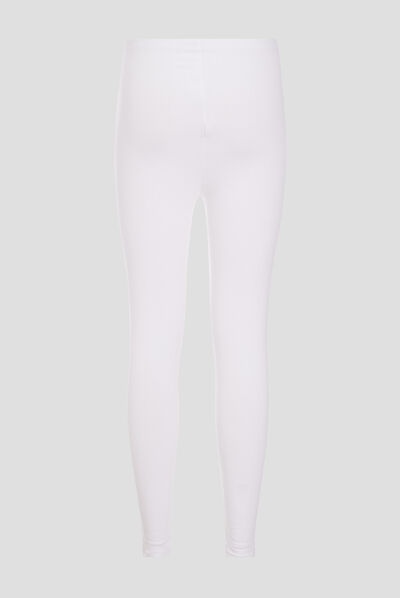 Legging taille haute blanc femme