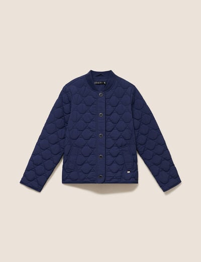 Doudoune l&eacute;g&egrave;re matelass&eacute;e bleu marine femme