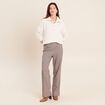 Pull col camionneur ecru femme