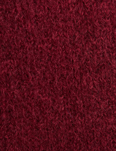 Pull sans manches bordeaux femme