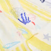 Foulard ou Par&eacute;o jaune pastel femme
