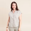 Chemise sans manches vert kaki femme