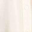 Blouse manches 3/4 à capuche ecru femme