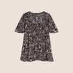 Blouse manches courtes noir femme