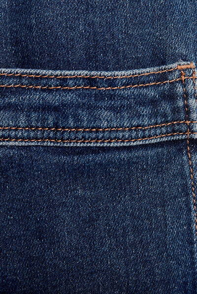 Jupe longue droite en jean denim stone femme