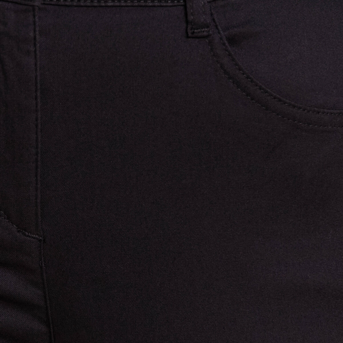 Pantalon léger taille haute 7/8ème noir femme