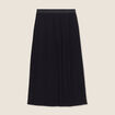 Jupe longue &eacute;vas&eacute;e pliss&eacute;e noir femme