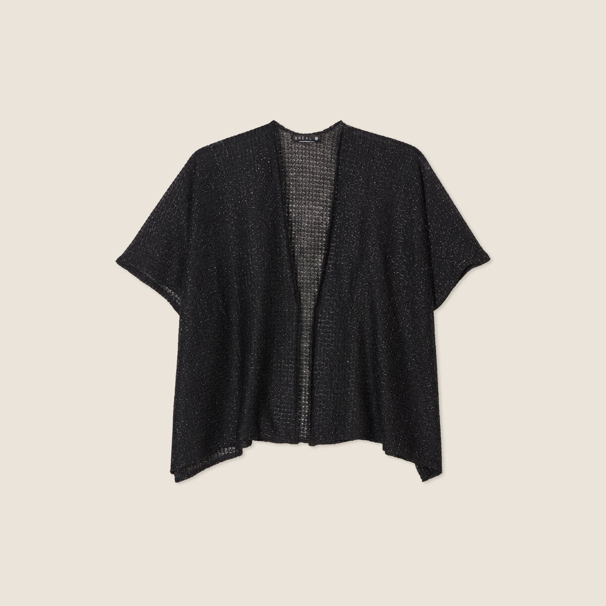 Gilet manches courtes noir femme