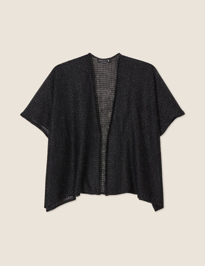 Gilet manches courtes noir femme